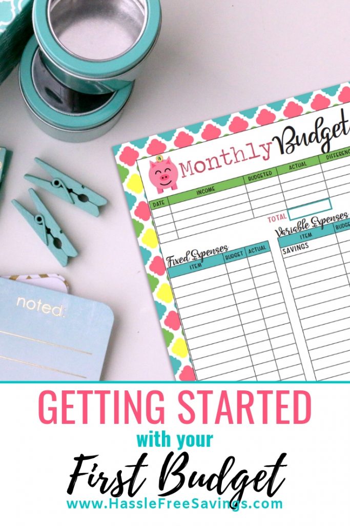 getting started with your first budget