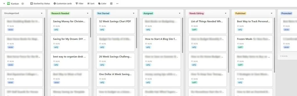 Airtable Kanban Board