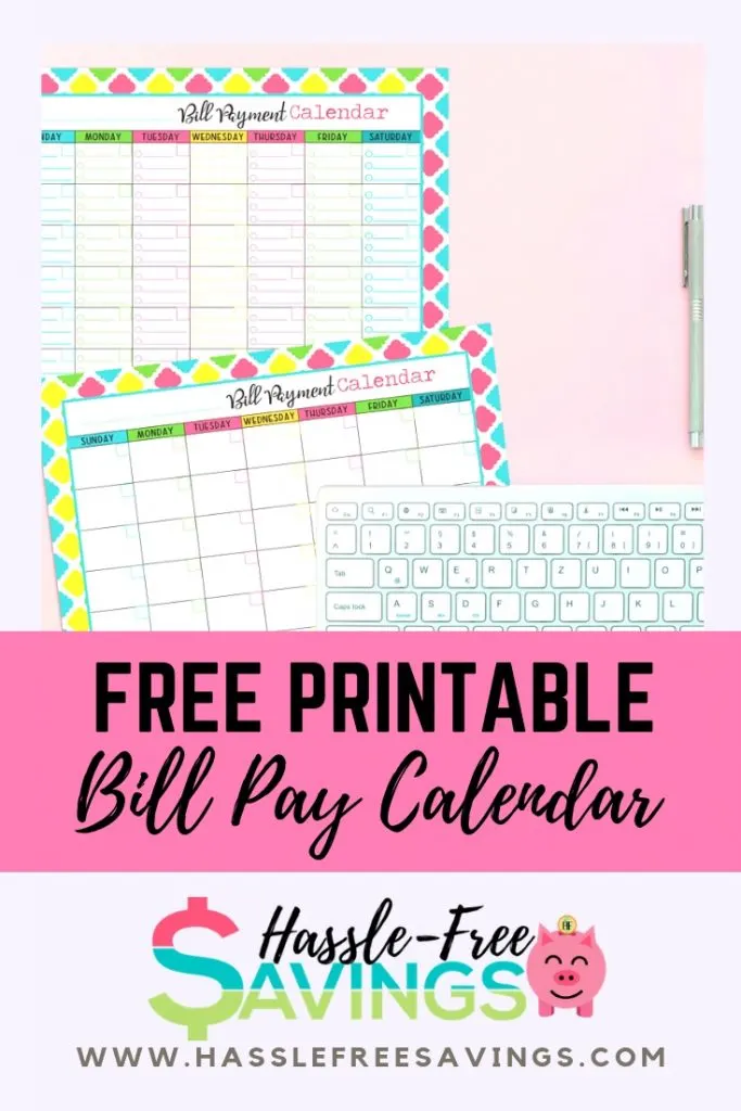 free printable expense calendar for home budget hassle free savings