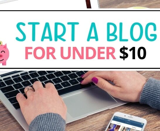 start a blog cheap