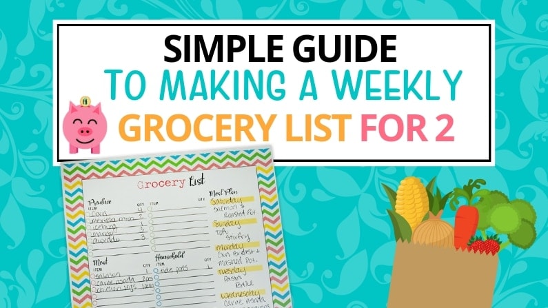 simple guide to making a grocery list for 2