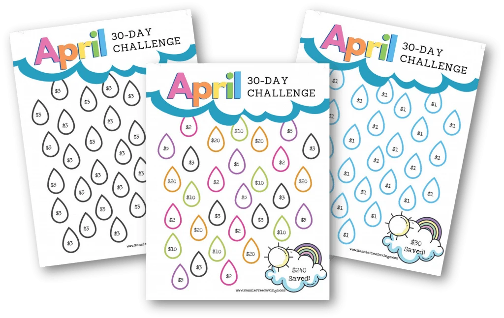 Pinterest Pin - April 30 Day Challenge Printable Form