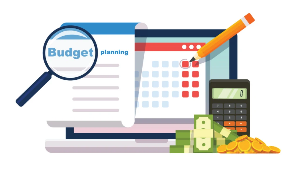 graphic image budget planning concept