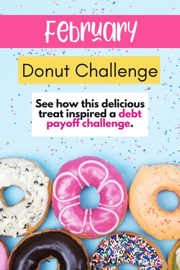 February 2020 Debt Payoff Challenge Tracker - Free Donut Printable