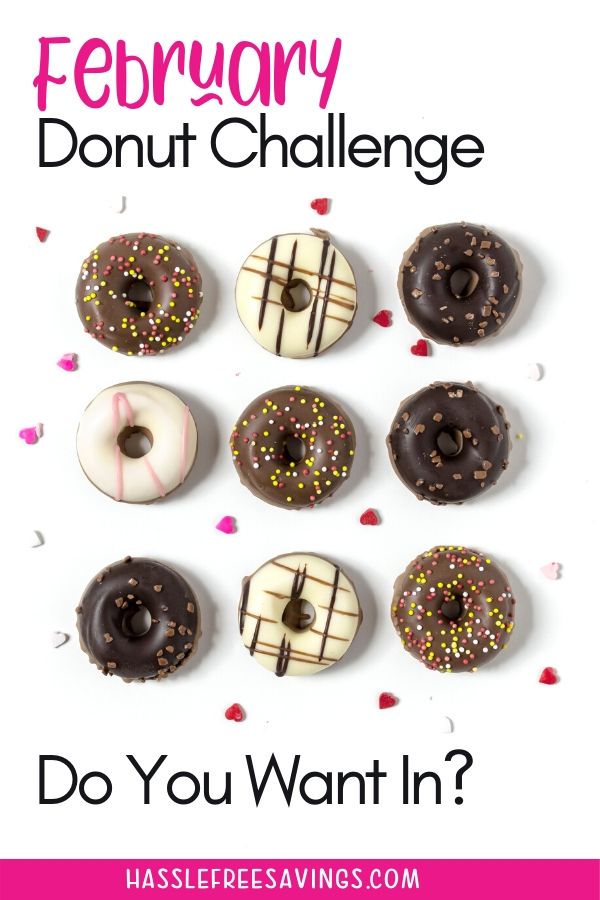 Pinterest Pin - February Donut Challenge 