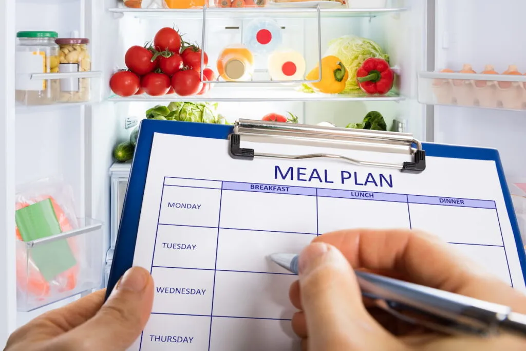 meal plan form monthly stocks 