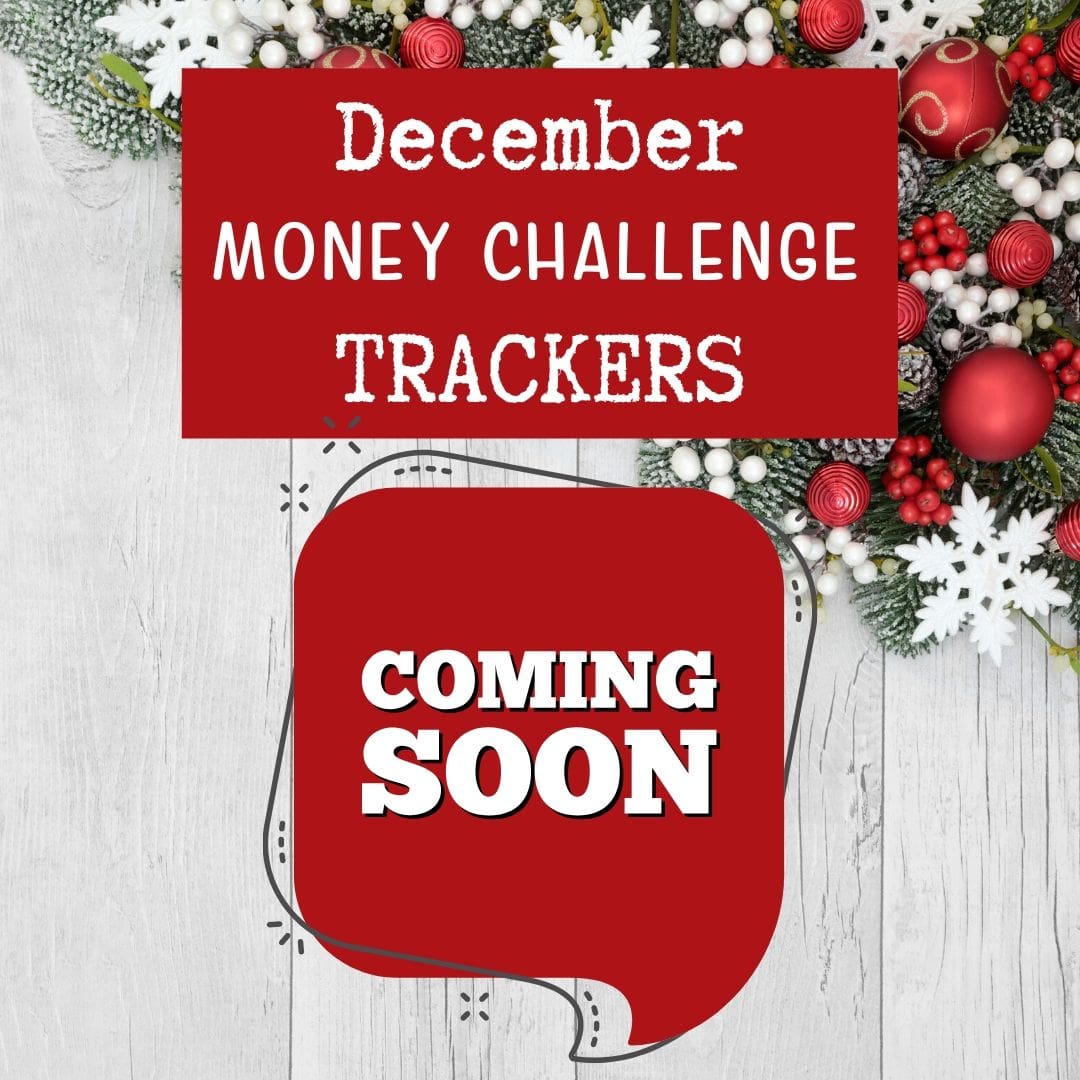 december money challenge trackers