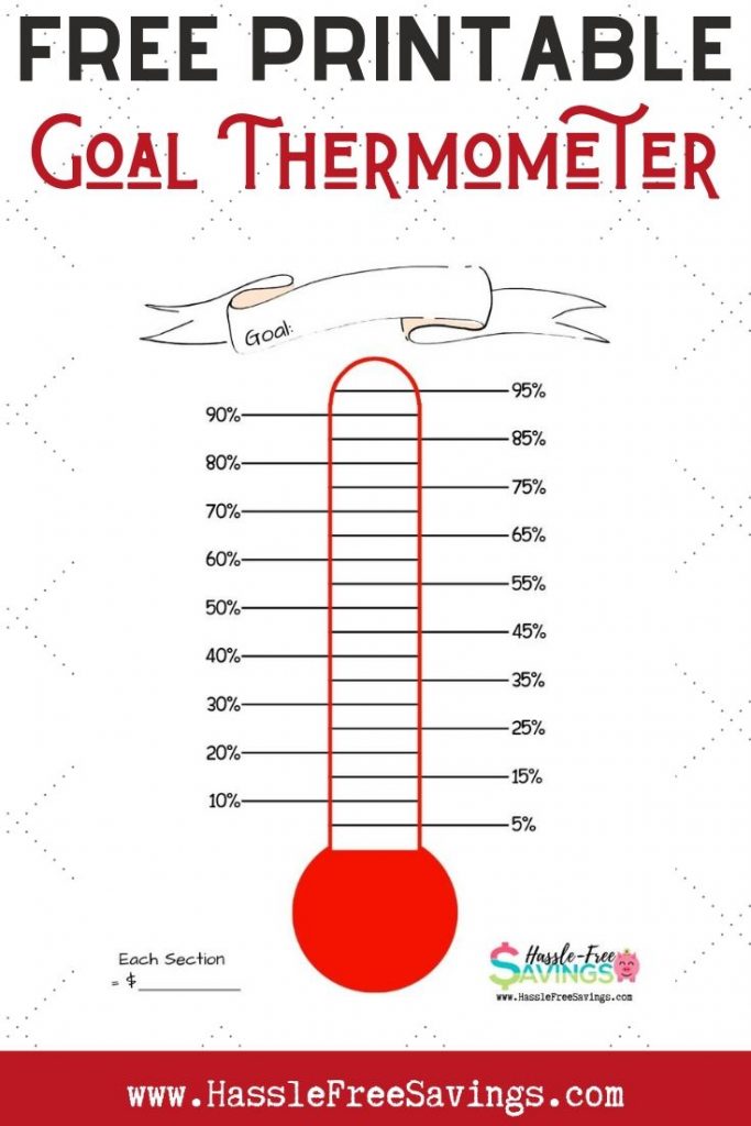 Free Printable Goal Thermometer
