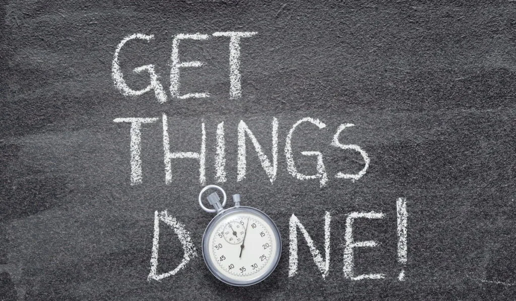 get things done written on board