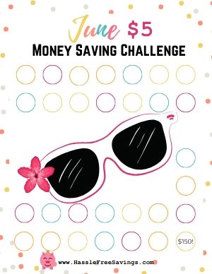 june $5 money saving challenge