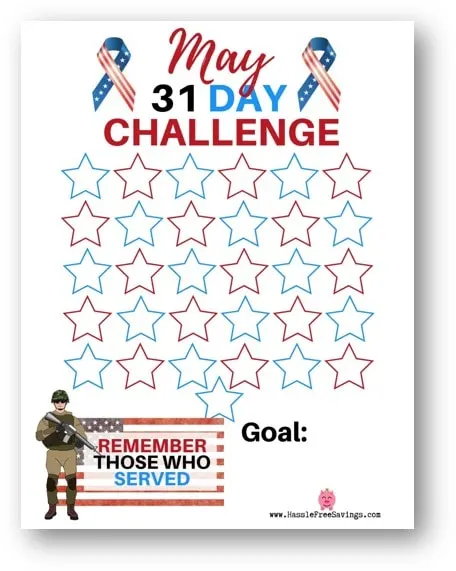 31-day challenge free printable